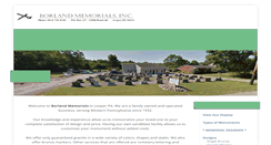 Desktop Screenshot of borlandmemorials.com