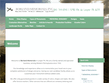 Tablet Screenshot of borlandmemorials.com